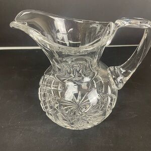 Elegant Clear Glass Pitcher